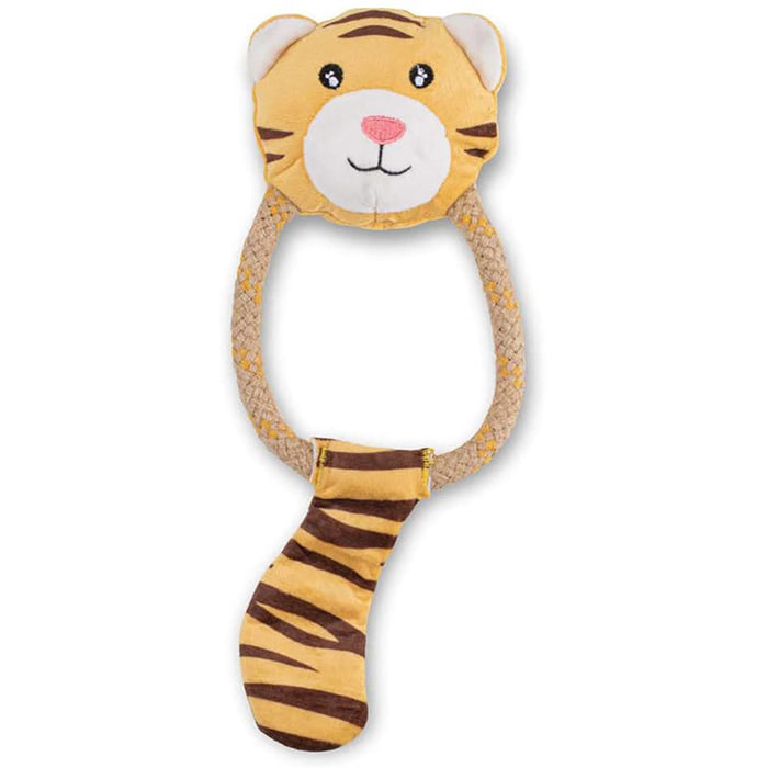 Beco Dual Material Hemp Rope Tiger Dog Toy