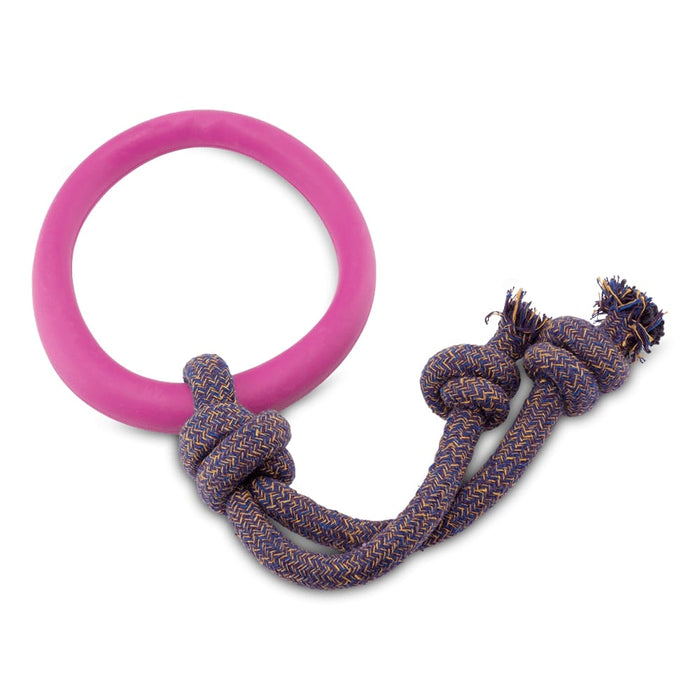 Beco Natural Rubber Hoop On Rope - Pink