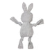 Barkbutler FOFOS Fluffy Rabbit Grey Dog Toy