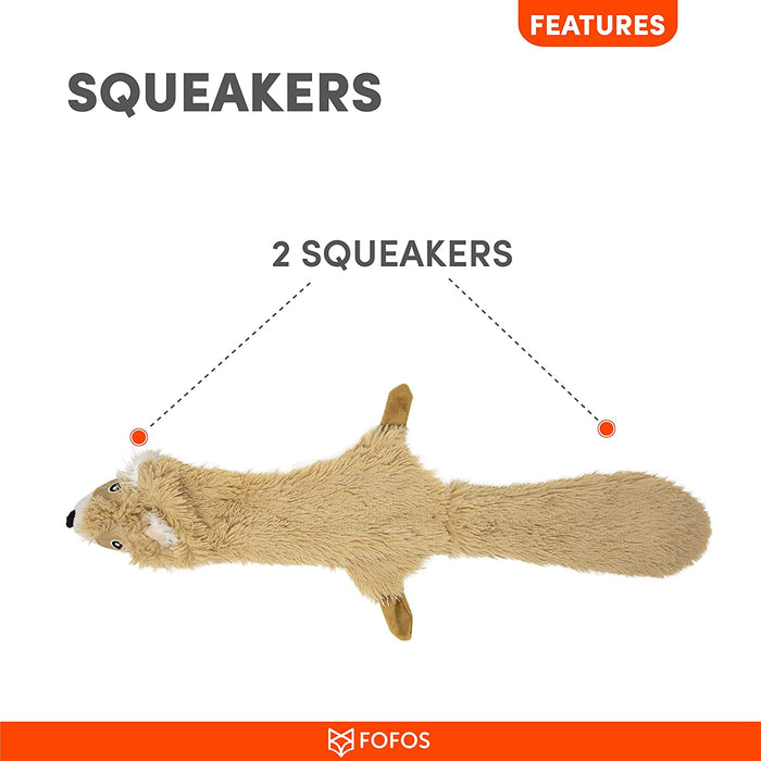 Barkbutler FOFOS Dog Toy Skinneez - Squirrel