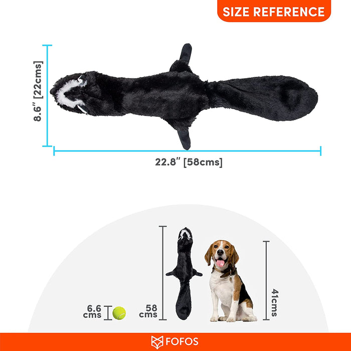 Barkbutler FOFOS Dog Toy Skinneez - Skunk